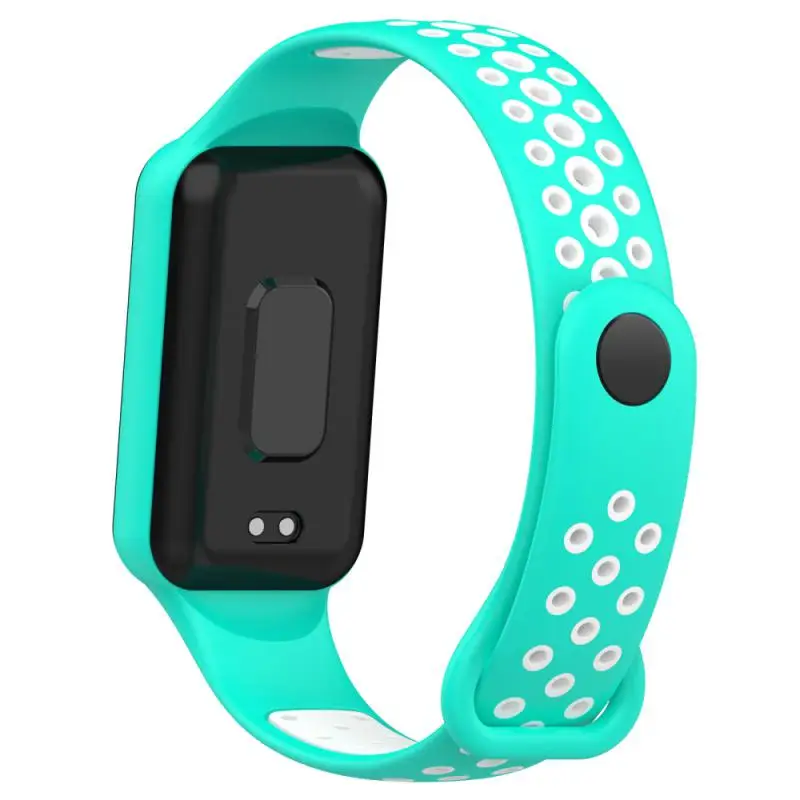 Correa de silicona para reloj inteligente, pulsera de repuesto para Amazfit Band 7, dos colores, transpirable