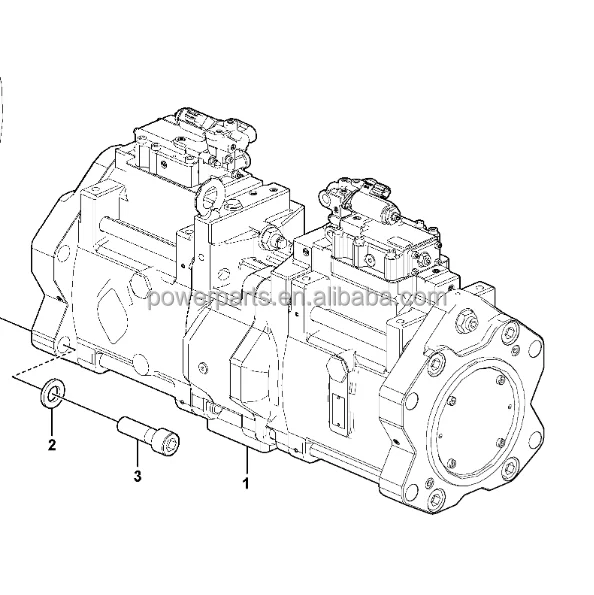 

Excavator Parts GEC160B EC180B Hydraulic Pump VOE14533644