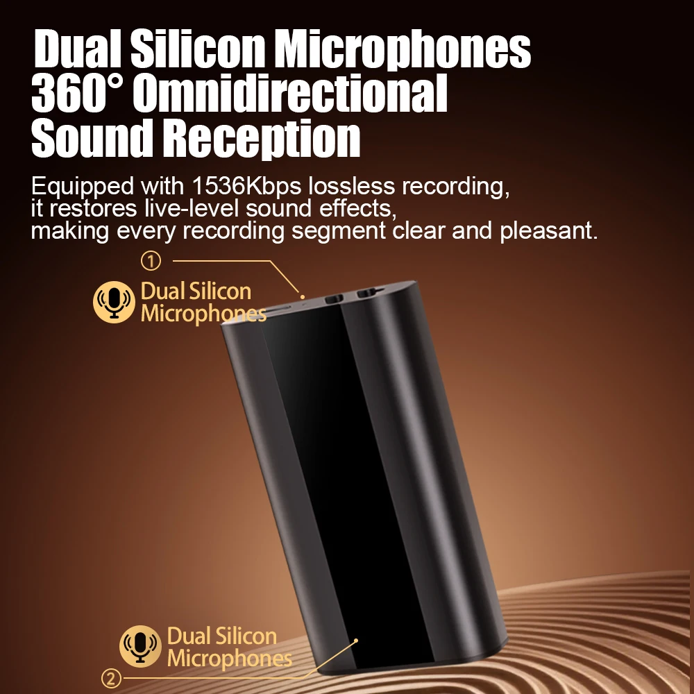 FAMUE 31-Day مسجل صوتي HD الحد من الضوضاء 360 درجة تسجيل الأعمال طالب اجتماع الأدلة مشغل MP3 WAV 1536kbps #5