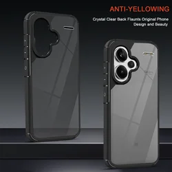 for Xiaomi Redmi A3 13C Note 13 Pro Plus POCO X6 Phone Case Glossy Colored Border Acrylic Cover Clear Soft Shell Antifall Fundas