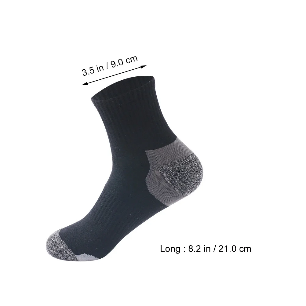 

5Pairs Running Sports Socks Breathable Mesh Cotton Toe Comfortable Loose Mouth Anti-Friction Cycling Hiking Socks Men