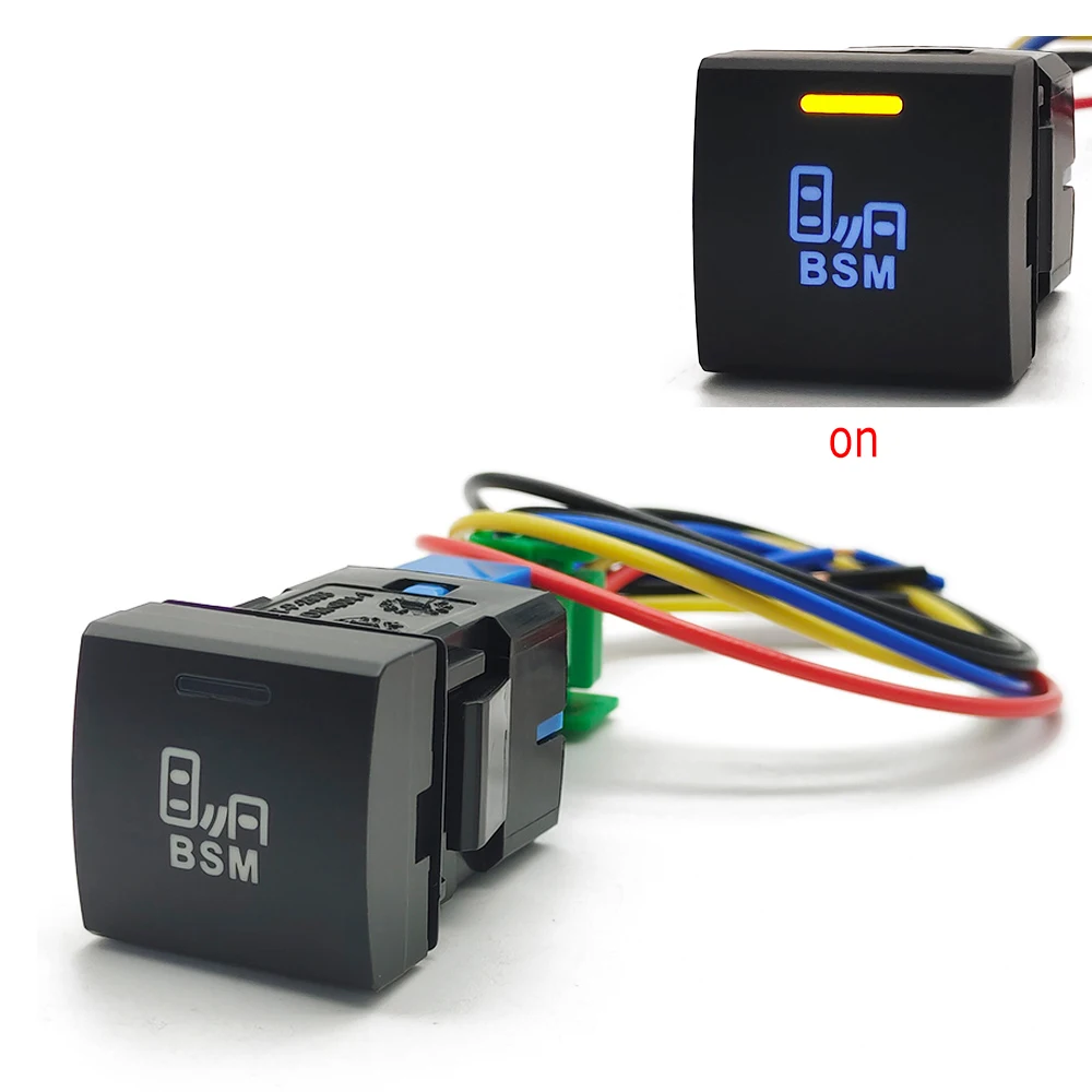 Auto Gemodificeerde Schakelaar Bsm Schakelaar Drukknop Met Draad Voor Toyota Camry Altis Hilux LC300 2018 Rav4 Prado 150
