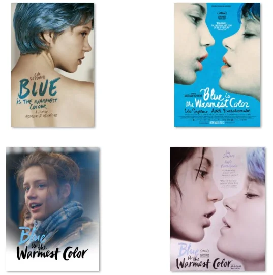 

8Style Choose Blue is the Warmest Color Movie, Art Print Silk Poster Home Wall Decor
