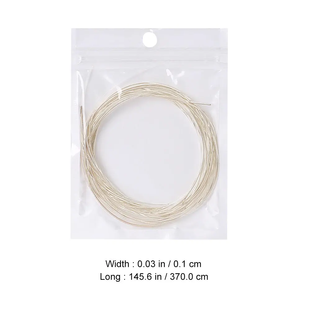 2 Bags Acoustic Guitar String Set Electroplated Stainless Steel Head Easy Install Removal Steel Strings for Folk Classical