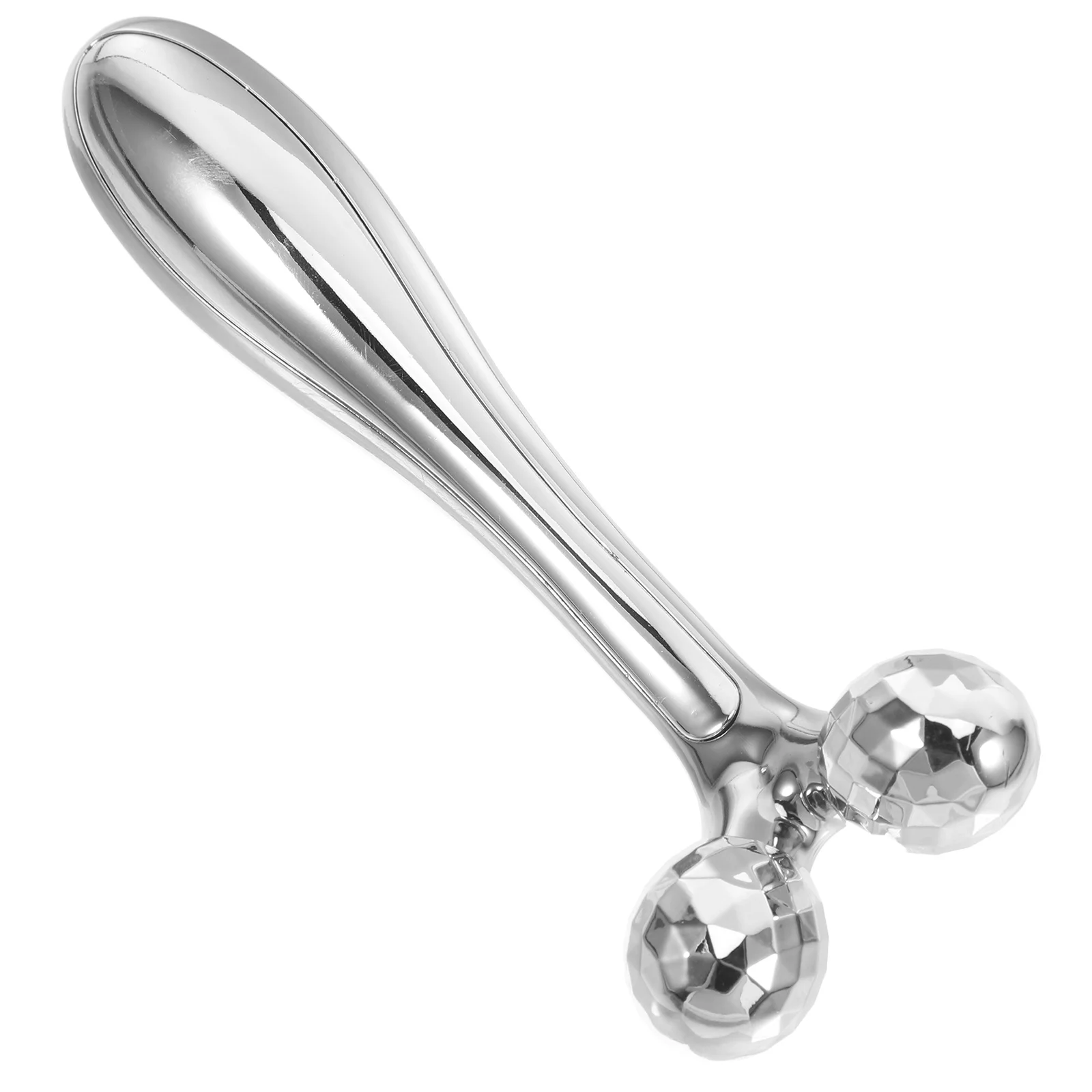 

Silver Portable Microcurrent Face Lifting Firming Roller Skin Toning Wrinkle Reducing Complexion Enhancer Anti Aging Daily