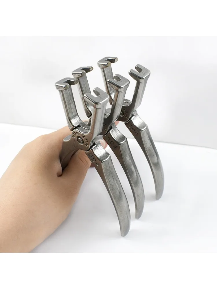 1 pièce Kit de réparation de fermetures éclair en acier inoxydable 304, Pince métallique pour l'installation de fermetures éclair de sacs et de vêtements, Outils et accessoires de bricolage