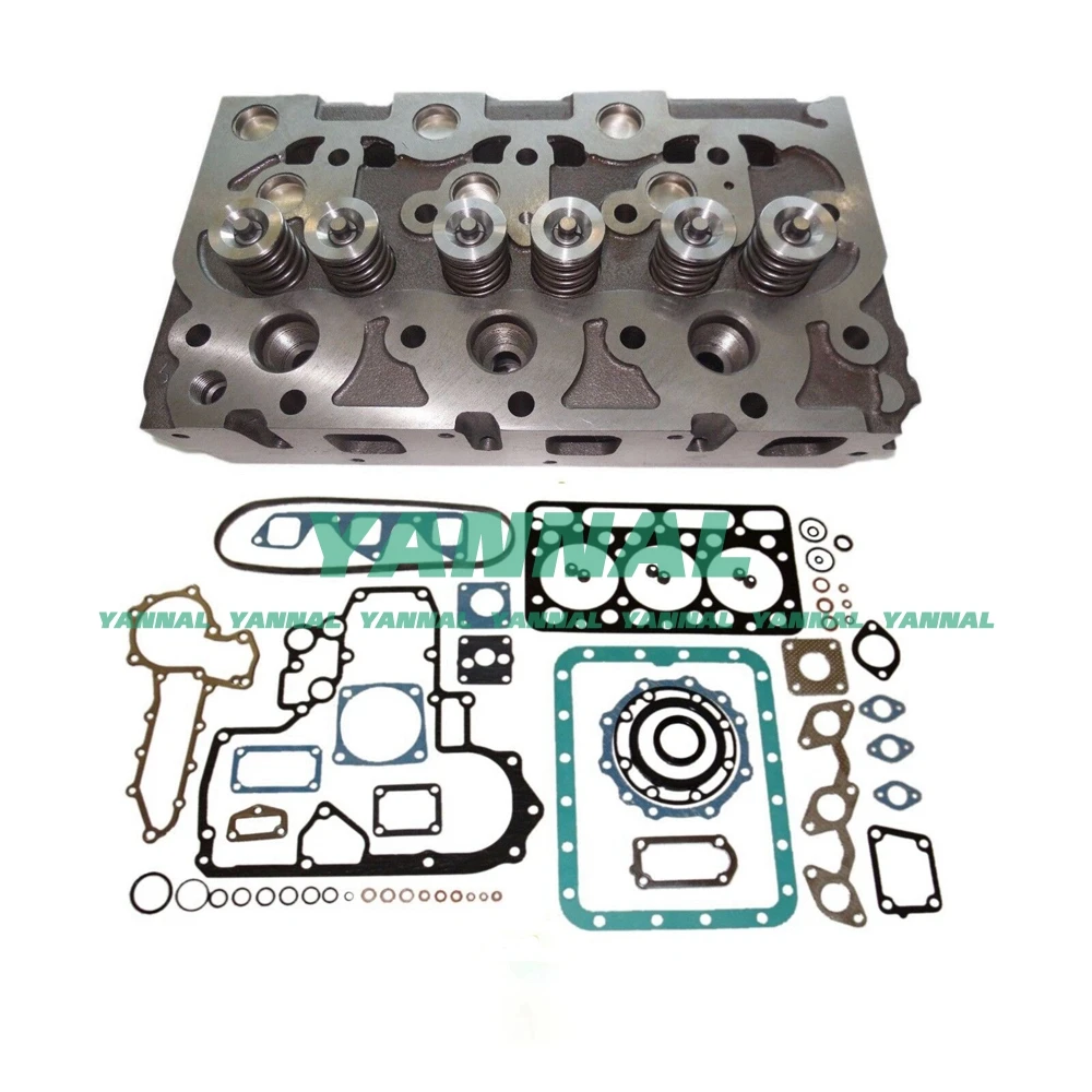 

long time aftersale service Complete Cylinder Head Assy & Full Gakset for Kubota D1402 Fits Bobcat 643 225