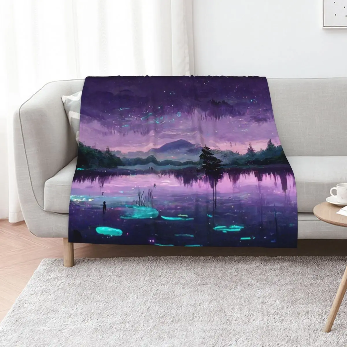 

Fantasy Forest Throw Blanket halloween for babies Plaid on the sofa for sofa Blankets