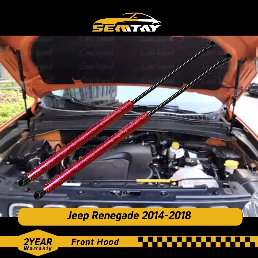 

Стойки капота SEMTAY для Jeep Renegade 2014-2018, поддержка подъема капота, пружинные амортизаторы, демпфер