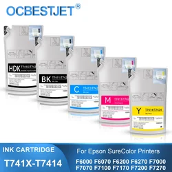 Vivid 1000ML T7414 T741X Ink Packs Dye Sublimation Ink Pack For Epson SureColor F6000 F6070 F6200 F6270 F7000 F7200 F7270 F9200