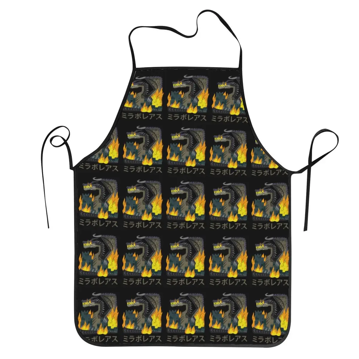 Monster Hunter World Iceborne Nargacuga Kanji Icon Aprons Chef Cooking Tablier Bib Kitchen Cleaning Pinafore for Women Men