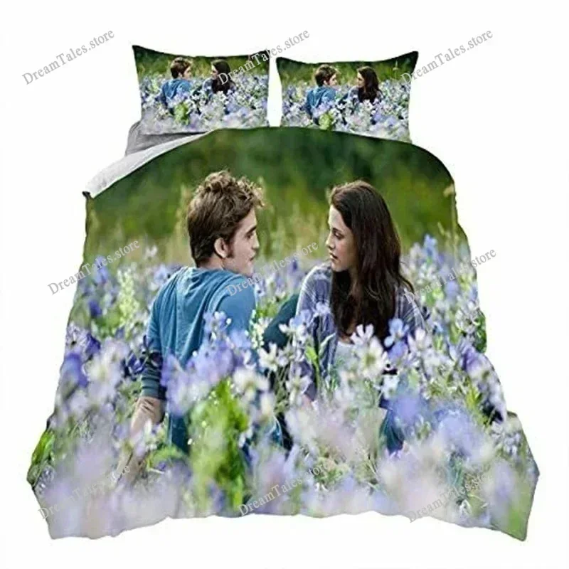 The Twilight Saga Printed Bedding Sets Exquisite Bed Supplies Set Duvet Cover Bed Comforter Set Bedding Set Luxury Birthday Gift