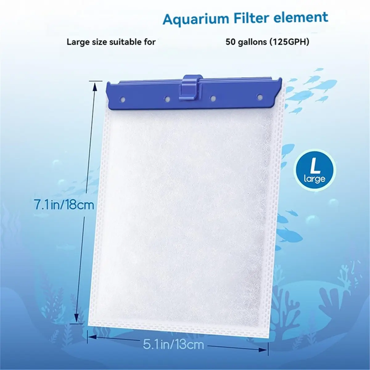 Aquarium Fish Tank Filter Cartridge - 10 Pack Large Filter Cartridges Compatible for Whisper 20i/40i