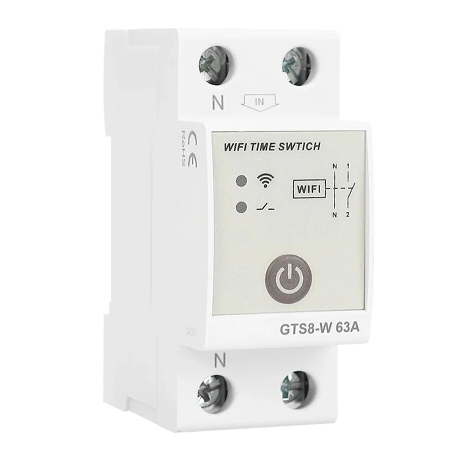 For Tuya Wifi Smart Circuit Breaker Switch With Metering Din Rail Remote Control Smart Home For Smart App Timer Module AC22