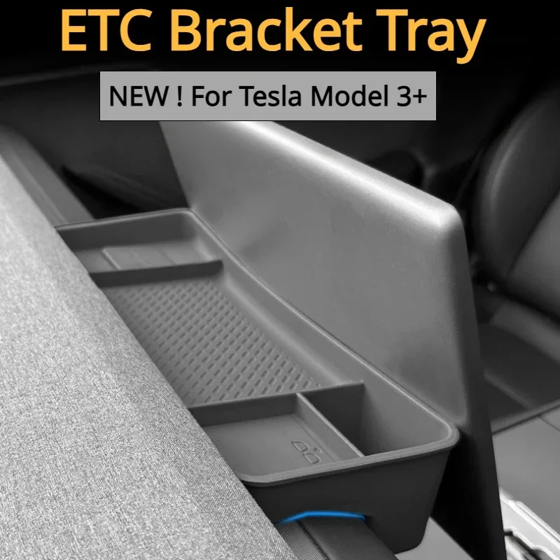 For Tesla Model 3+ ETC Bracket Tray Screen Rear Storage Box Instrument Panel ETC Bracket New Model3 Highland Car Accessories