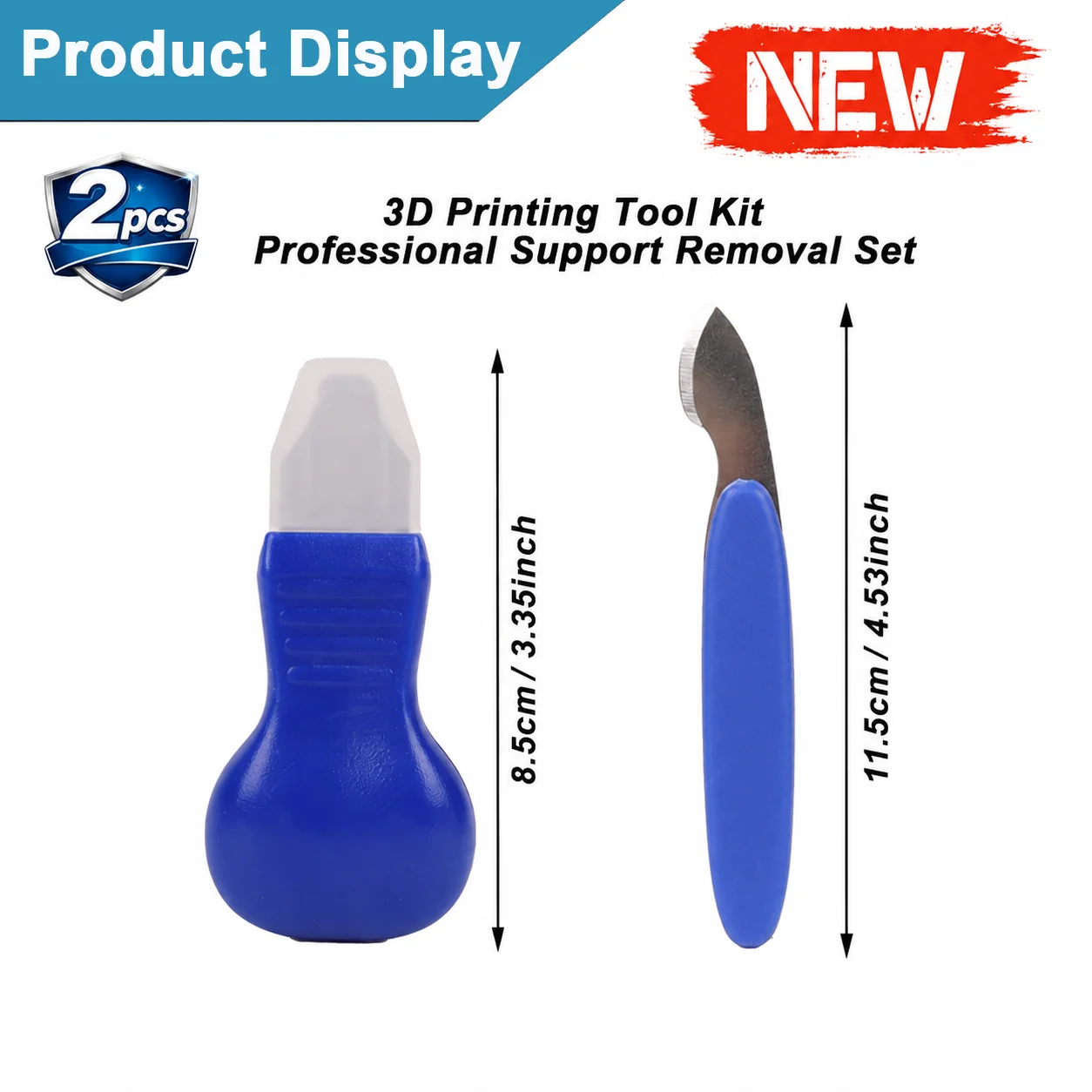 2Pcs 3D Printer Tool Kit for Removing Support PLA ABS Light Curing Model Material Support Removal Cutter 3D Printer Accessories