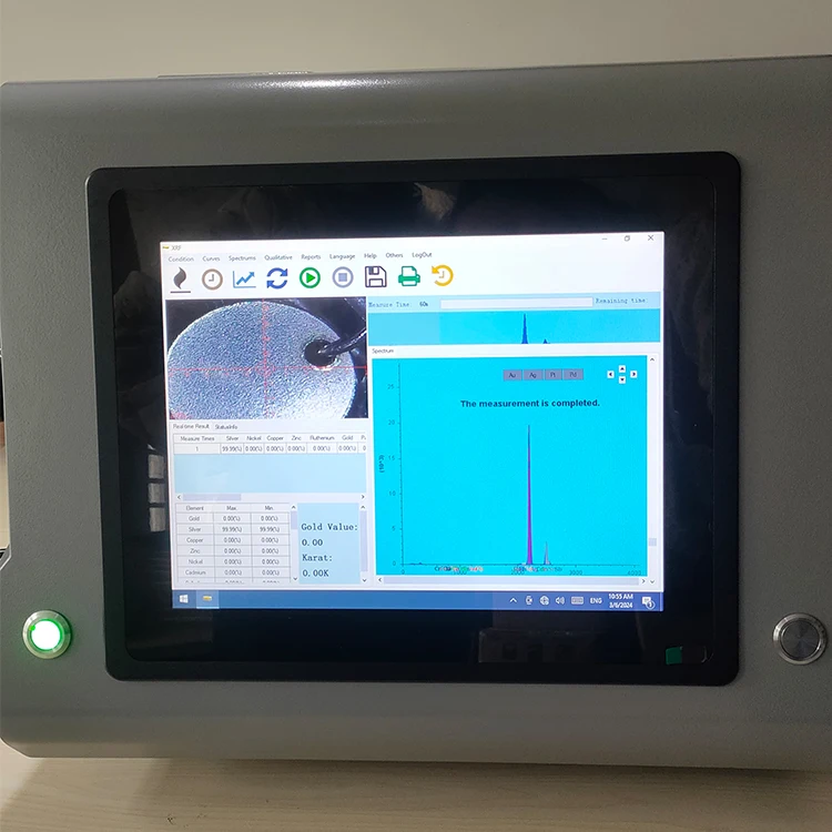 Xrf Gold Purity Density Testing Machine Gold Tester with Si-pin Detector