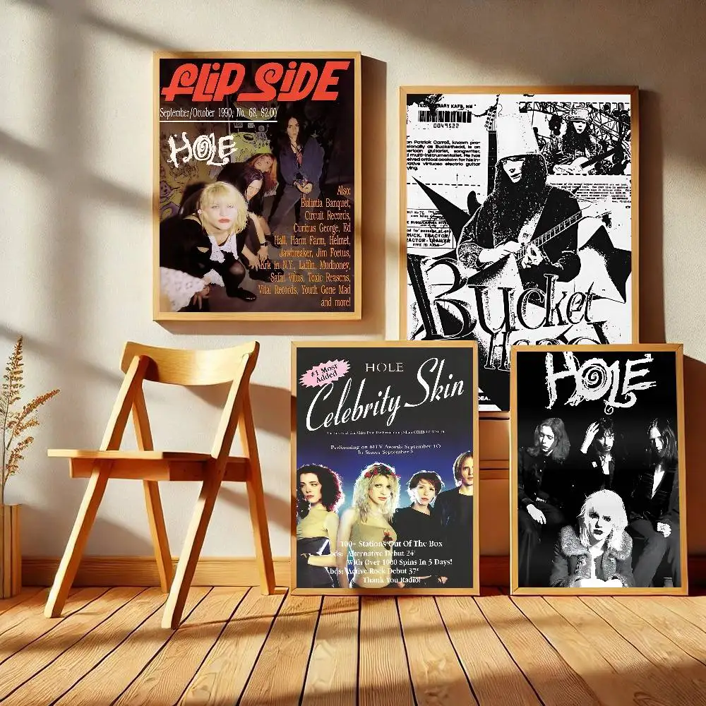 Alternative Rock Band H-Hole Classic Vintage Posters HD Quality Wall Art Retro Posters for Home Room Wall Decor
