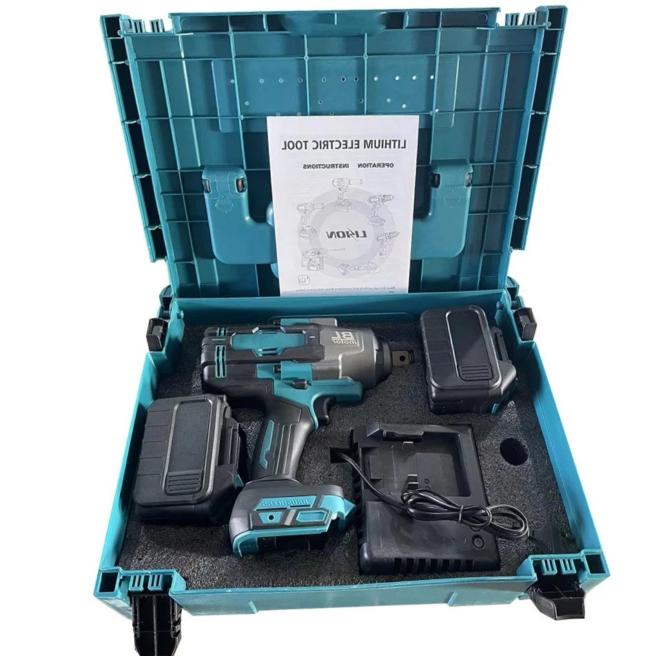 مفتاح ربط كهربائي كبير بتأثير عزم دوران 2000NM أدوات كهربائية للتجارة الخارجية مع بطارية 20 فولت ومحرك بدون فرش