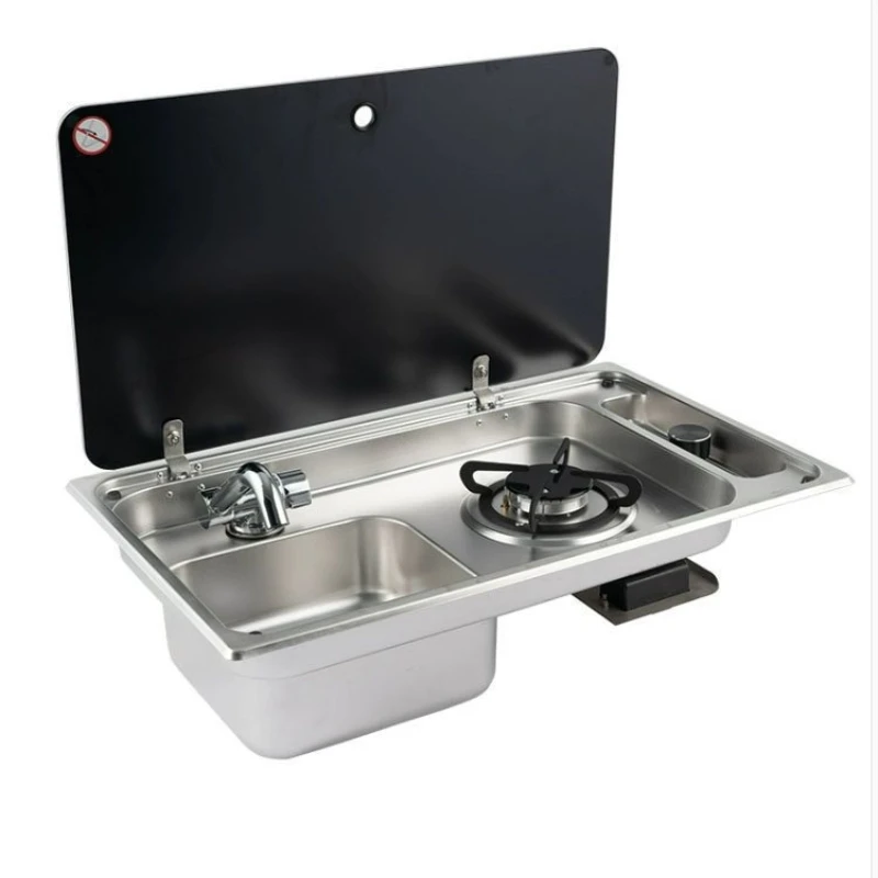 RV gas stove, sink integrated stove, with faucet modification c