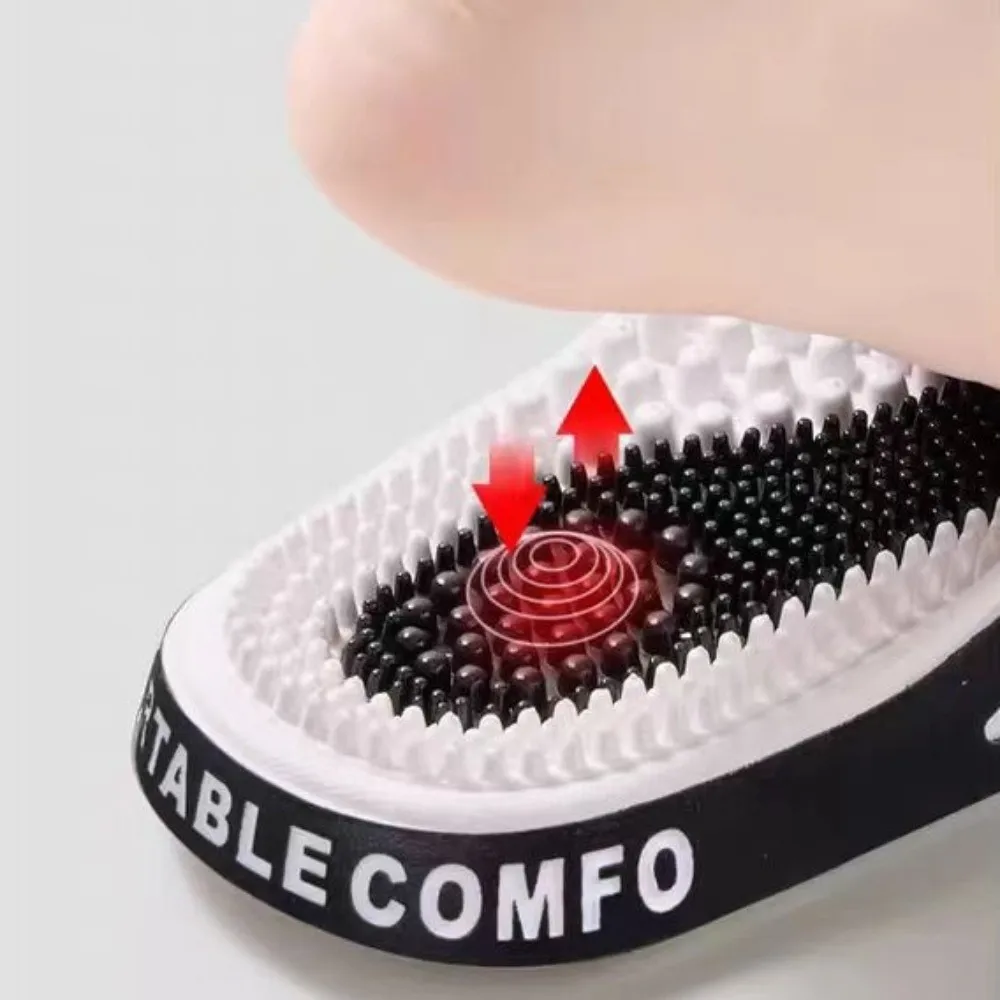 Non-Slip Foot Massage Slippers PVC Creative Acupressure Massage Slippers Feet Care Casual Acupoint Foot Slippers Men Women
