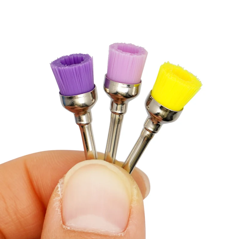 50pcs/set Colorful Dental Polisher Nylon Bristle Brush Polishing Polisher Cup Teeth Whitening Prophy Brushes Dentistry Tools