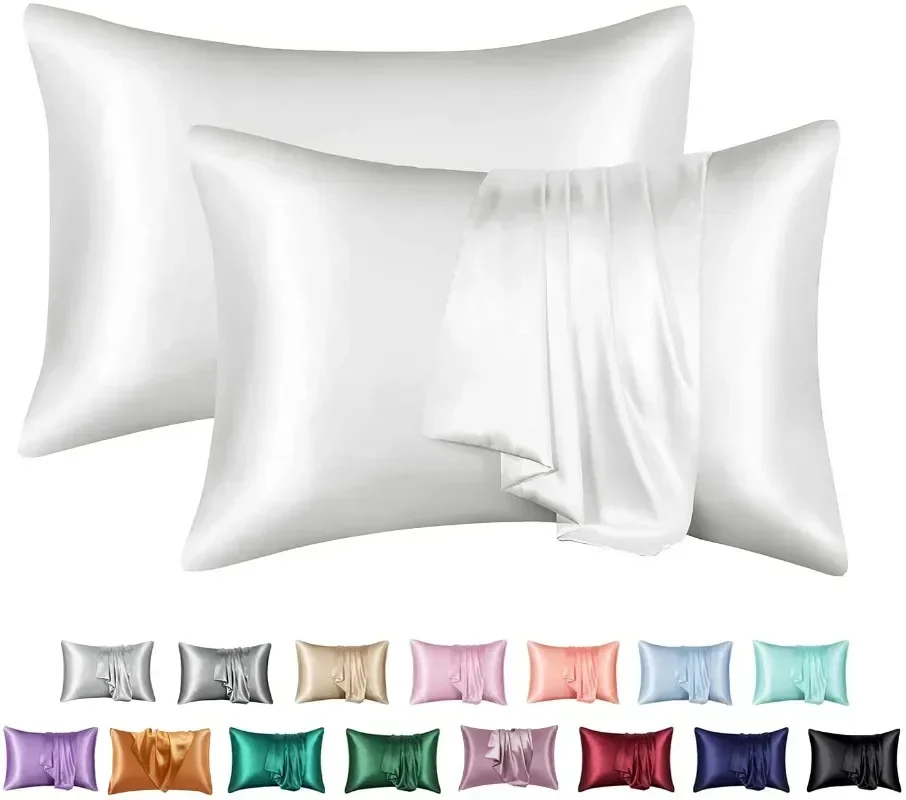 Pillowcase Pillow Cover Silky Satin Hair Beauty Pillow Case Comfortable Pillow Case Home Decor Wholesale