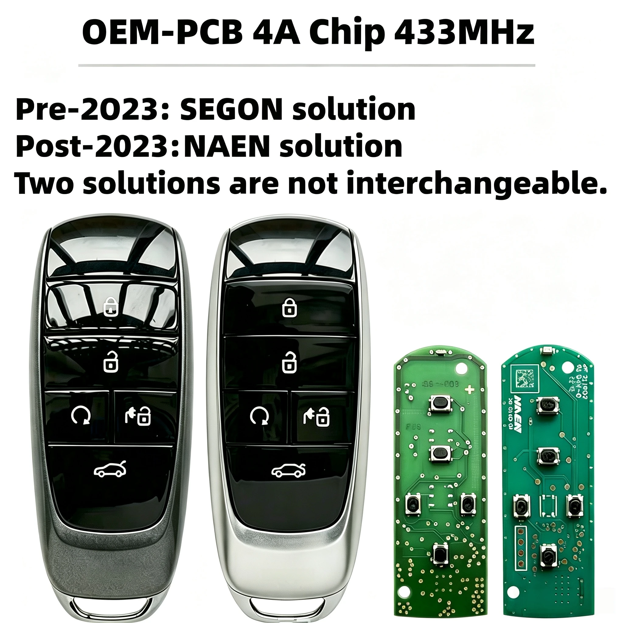 Original Key Suitable for Gac Trumpchi Aion Ia5 S Y V Smart Remote Control Key 4A Chip 433 Frequency