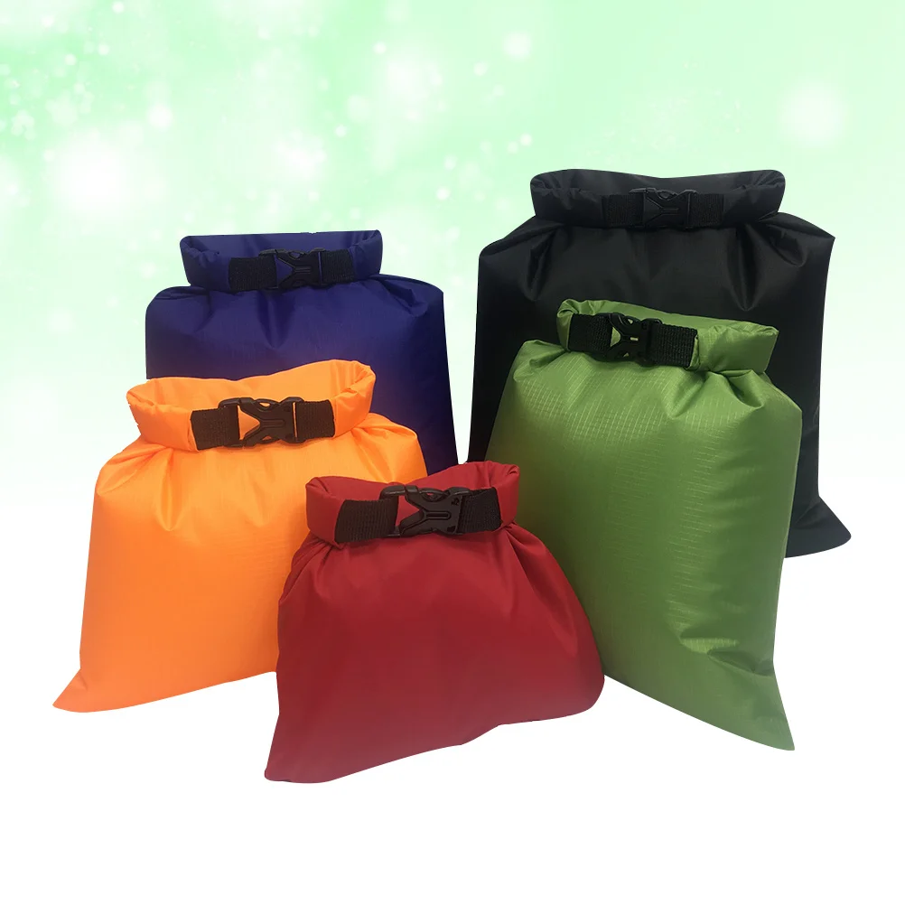 5Pcs Drifting Waterproof Bag Set Xl Xxl Waterproof Dry Bags for Kayaking Rafting Camping Outdoor Activities Boat Travel
