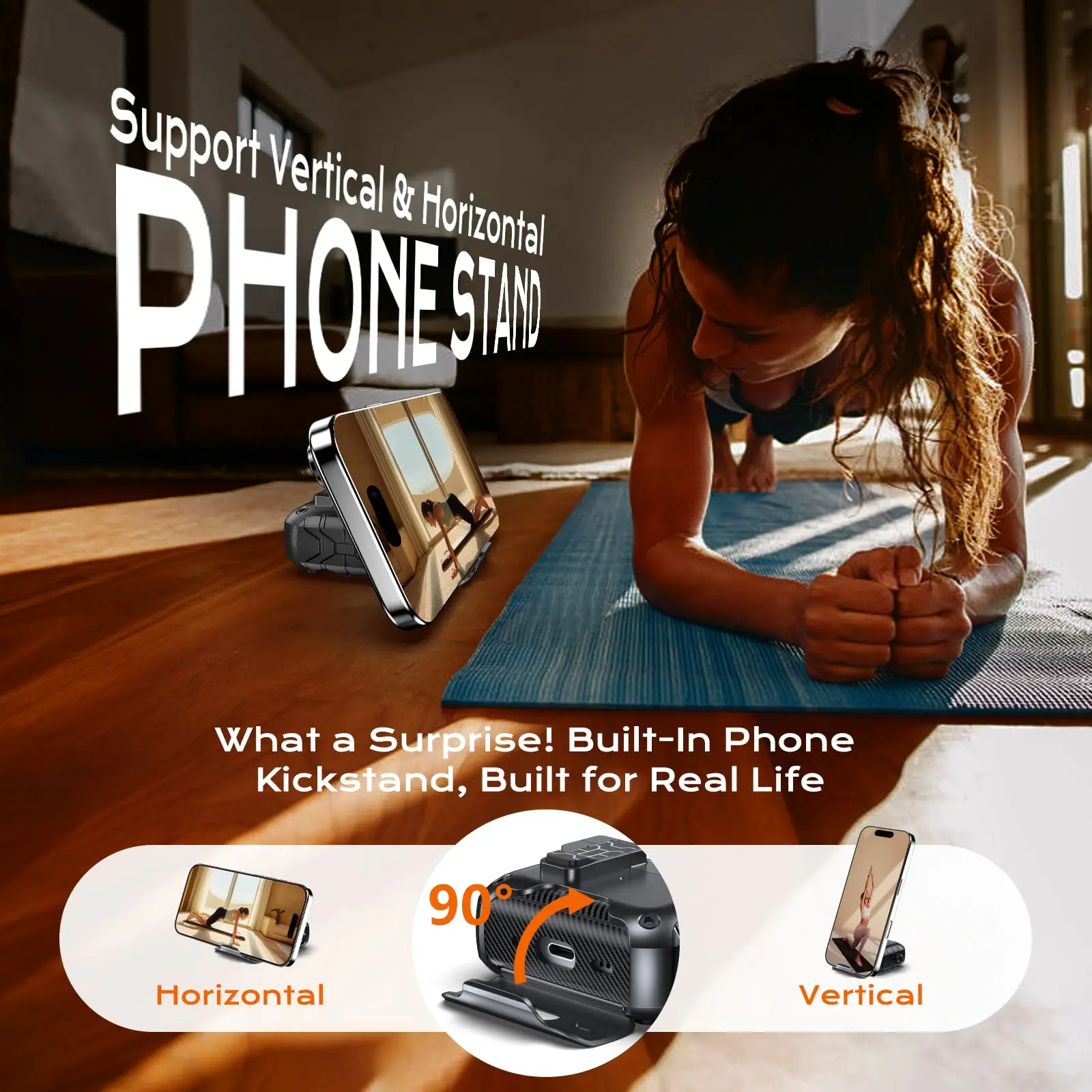 حافظة لهاتف AirPods 4، غطاء حماية مقاوم للسقوط بالكامل، جراب جديد مع تصميم حامل هاتف لأجهزة AirPods Pro الجيل الثاني - أحمر