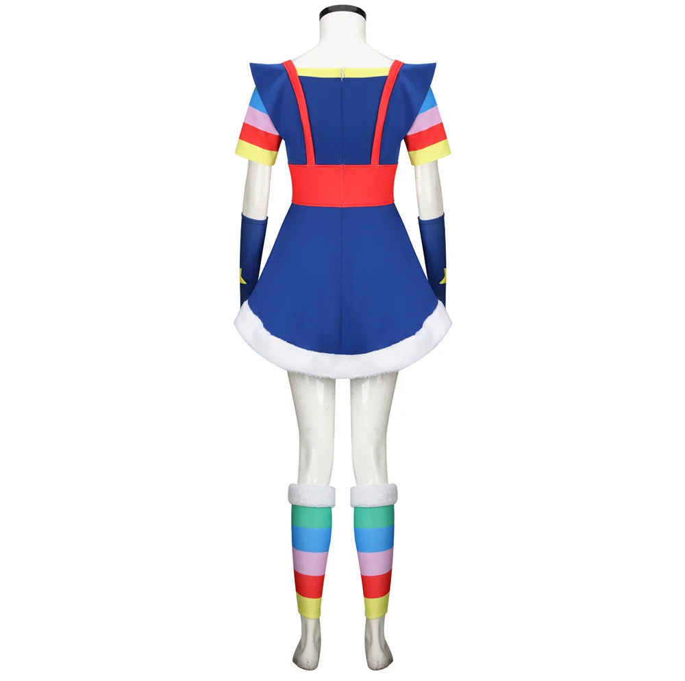 Simpatico Costume Brite arcobaleno Cosplay personaggio dei cartoni animati abiti di Halloween vestito operato da festa