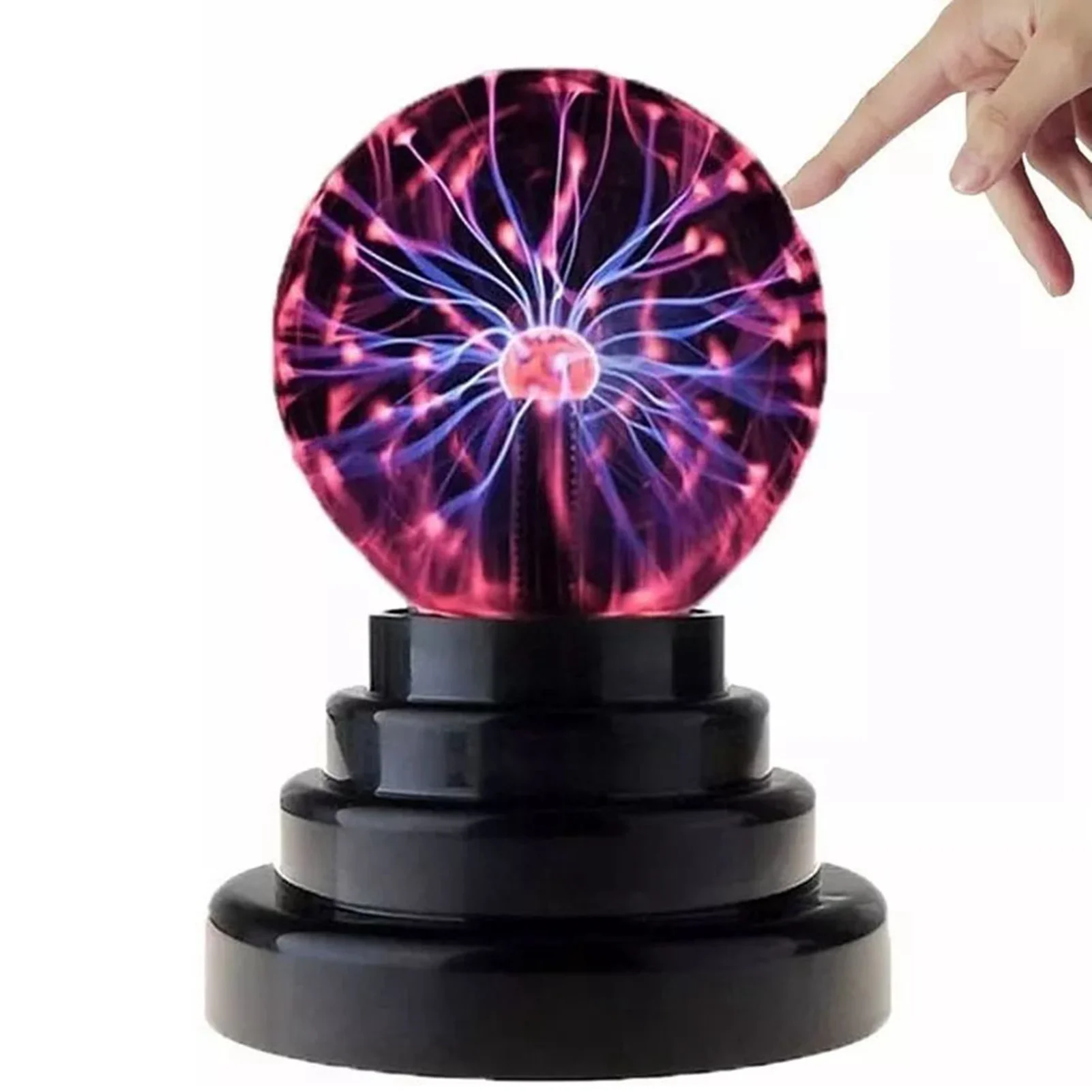 

3 Inch Magic Plasma Ball Lamp 3 Inch Magic Plasma Ball Lamp Touch Sensitive Plasma Ball Light for Parties Decorations Prop Home