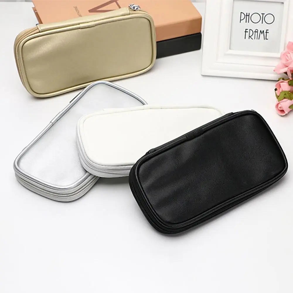 

High Quality PU Leather Makeup Brush Bag Dust-proof Portable Makeup Brush Case Travel Organizer Waterproof Cosmetic Bag