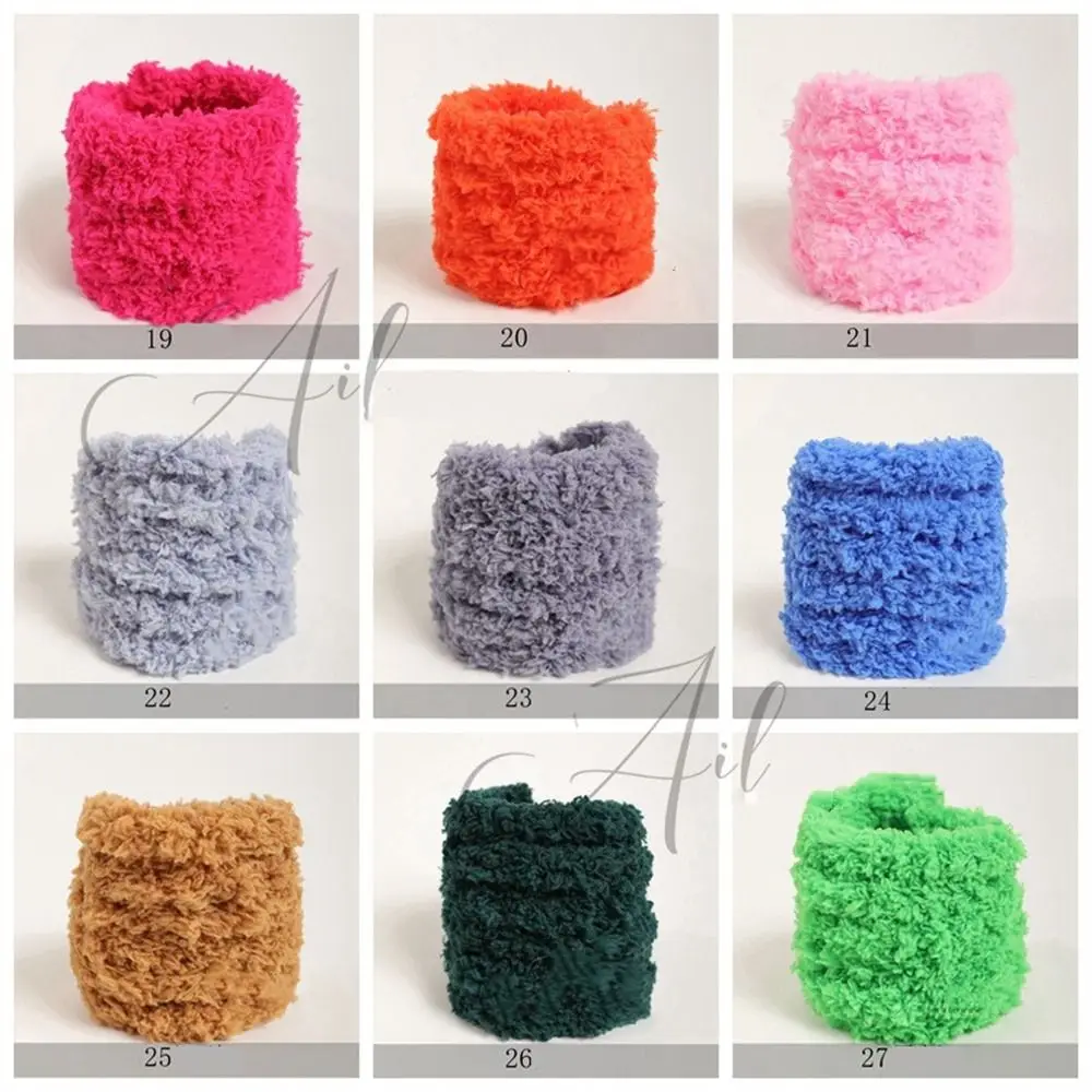 Handmade Craft เหล็กลวดลวด Twist Stick ตุ๊กตาแถบหลากสีด้ายริบบิ้นบาร์เครื่องประดับน่ารัก Plush Wool Stick ของเล่นเด็ก