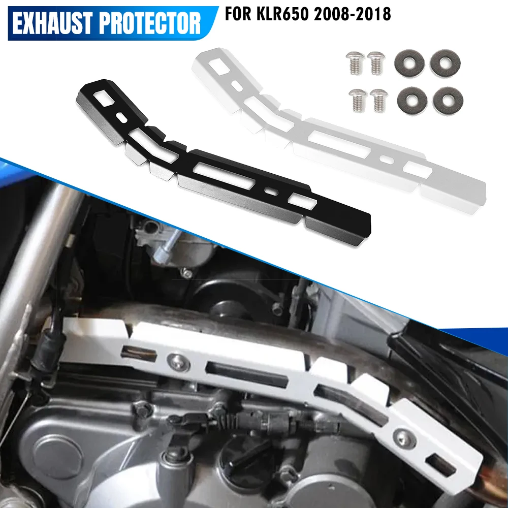 

Exhaust Header Pipe Guard KLR650 Exhaust Heat Shield Muffler Protector Cover For Kawasaki KLR 650 2008-2018 2009 2010 2011 2012
