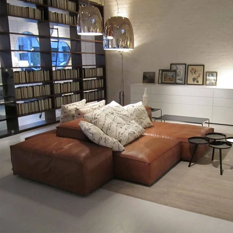 Minimalist module technology sofa combination living room villa tofu block sofa