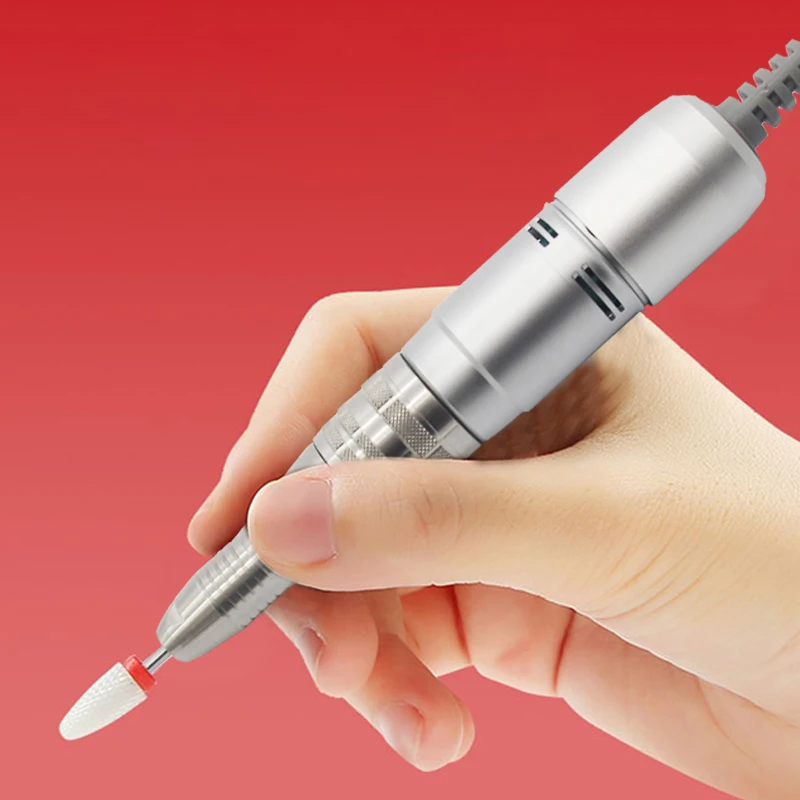 Electric nail drill micro motor handpiece 35000RPM with brush handle using STRONG micro motor