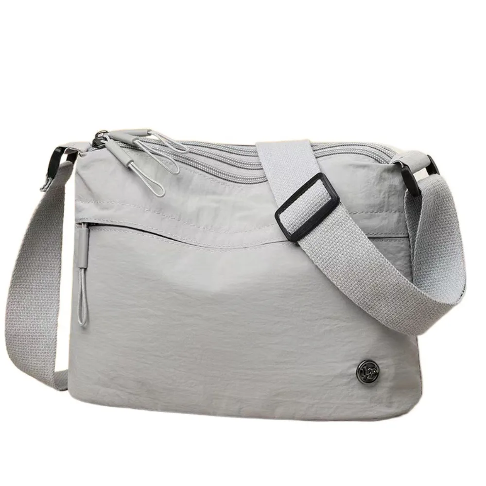 

Сверхлегкая нейлоновая сумка через плечо с регулируемым широким ремешком, большая вместительная сумка через плечо, женская сумка на молнии для женщин