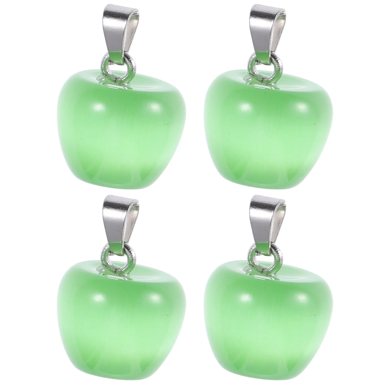 

4Pcs Cat Eye Stone Pendants Creative Mini Charms for Jewelry Making DIY Bracelets Necklaces Earrings Keychains Accessories