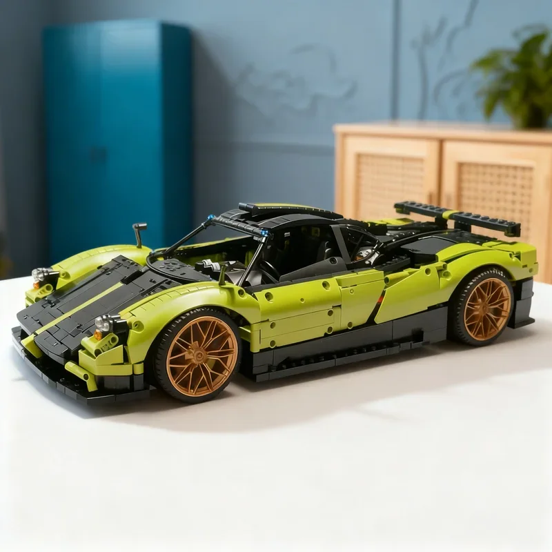 

2945 деталей MOC Pagani Zonda Cinque: Техническая модель, строительные блоки, архитектурные игрушки, рождественские подарки, развивающие игрушки для детей, конструктор DIY