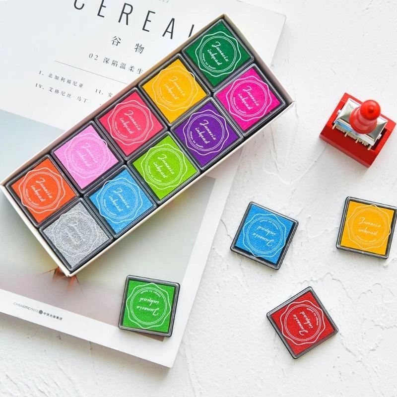 W89C 20 Farben Craft Tintenstempelpolster Pigment Inkpad für DIY Craft Scrapbooking Fingerfarbe Tintenkissen Set Set