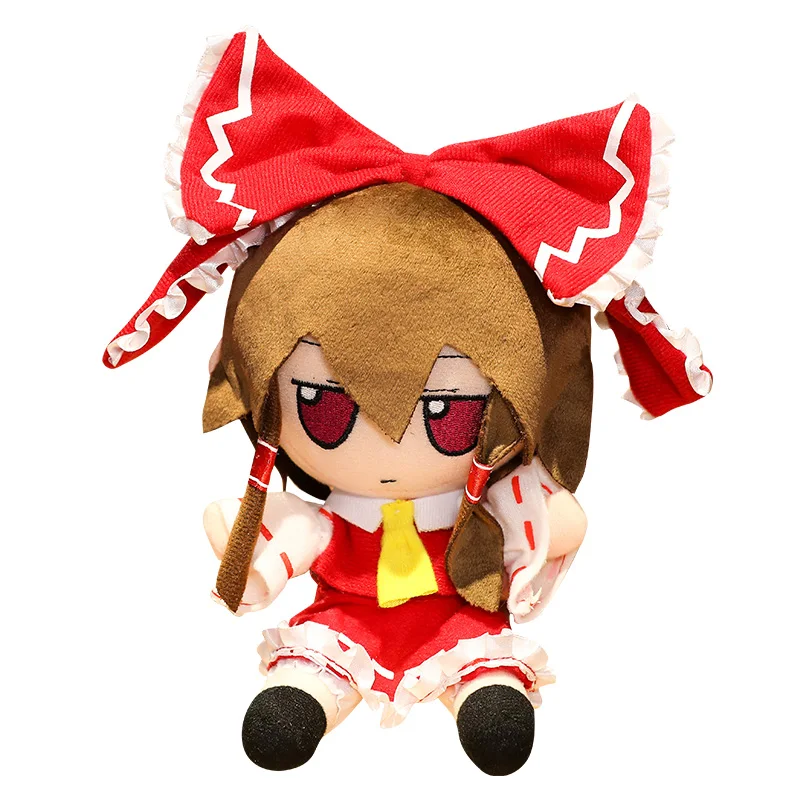 20CM nowy japoński Anime TouHou projekt Hakurei Reimu Kirisame Komeiji Koishi Cosplay pluszowa lalka urocze wypchane prezenty dla lalek siedzących