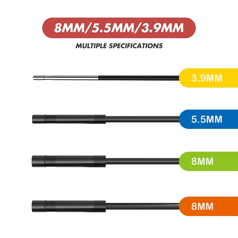 ENWOR P30 Screen Endoscope Cable Only 3.9mm/5.5mm/8mm Single&Dual Lens Rigid Cable Snake Tube Only Without Screen Monitor