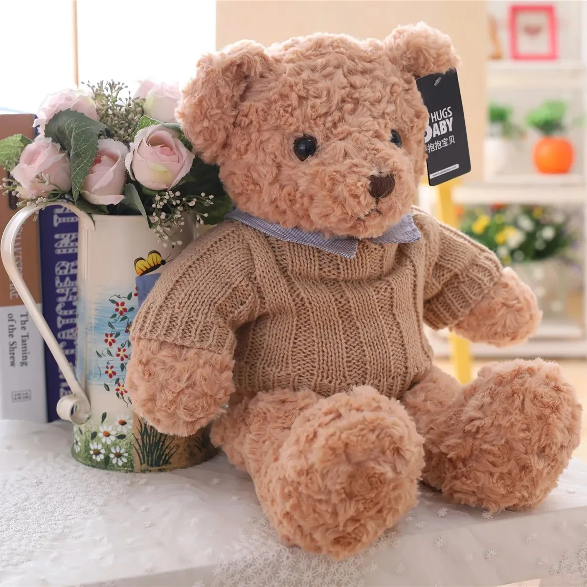 50cm 75cm Teddy Bear Plush Toy Super Soft Stuffed Animal Sweater Bear Doll Birthday Gift For Boy Children\'s Toys