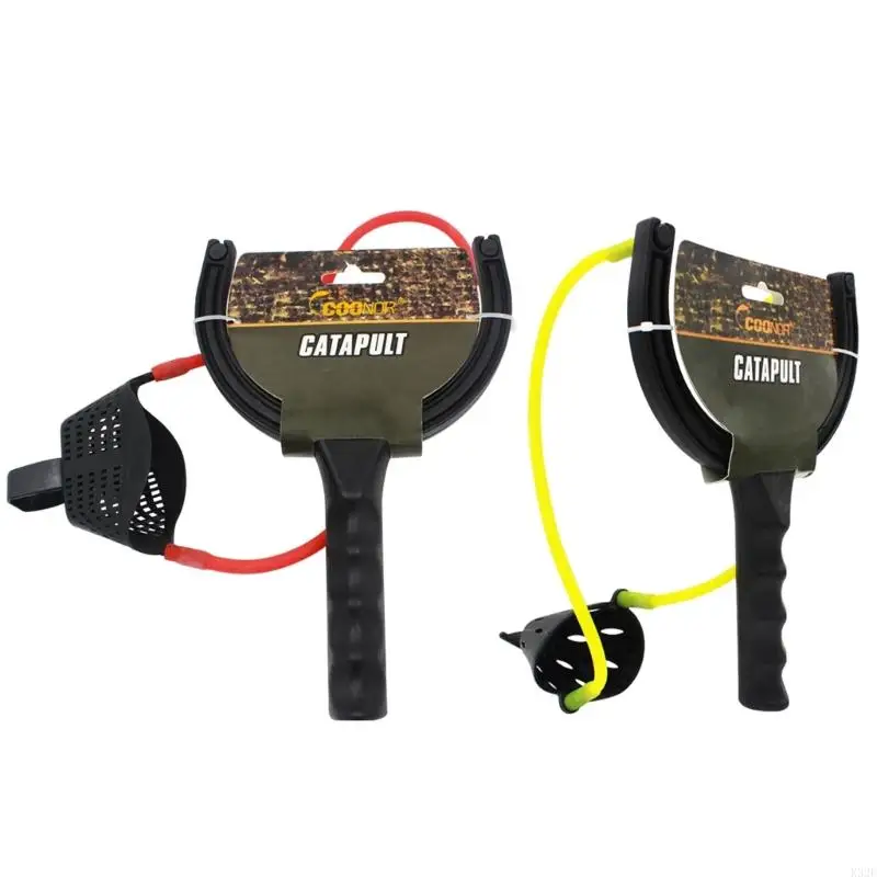 Fishing Lure Slingshot Fishing Slingshot Bait Thrower - Long Range Lure Dispenser For Carp Fishing With Elastic Rubber Band Bait Thrower Lure Dispenser
