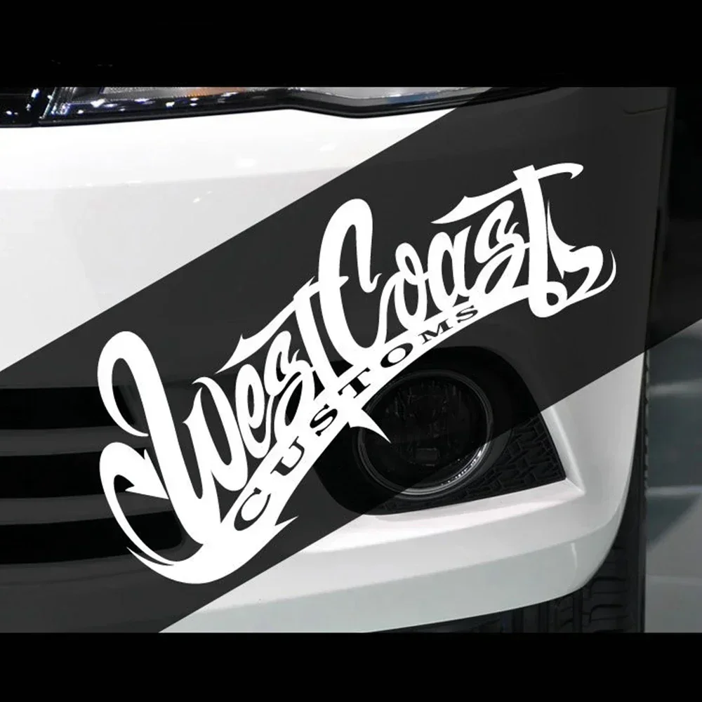 Etiqueta engomada divertida del coche de la costa oeste, calcomanía fresca de la motocicleta, accesorios exteriores del vinilo, estilo del coche
