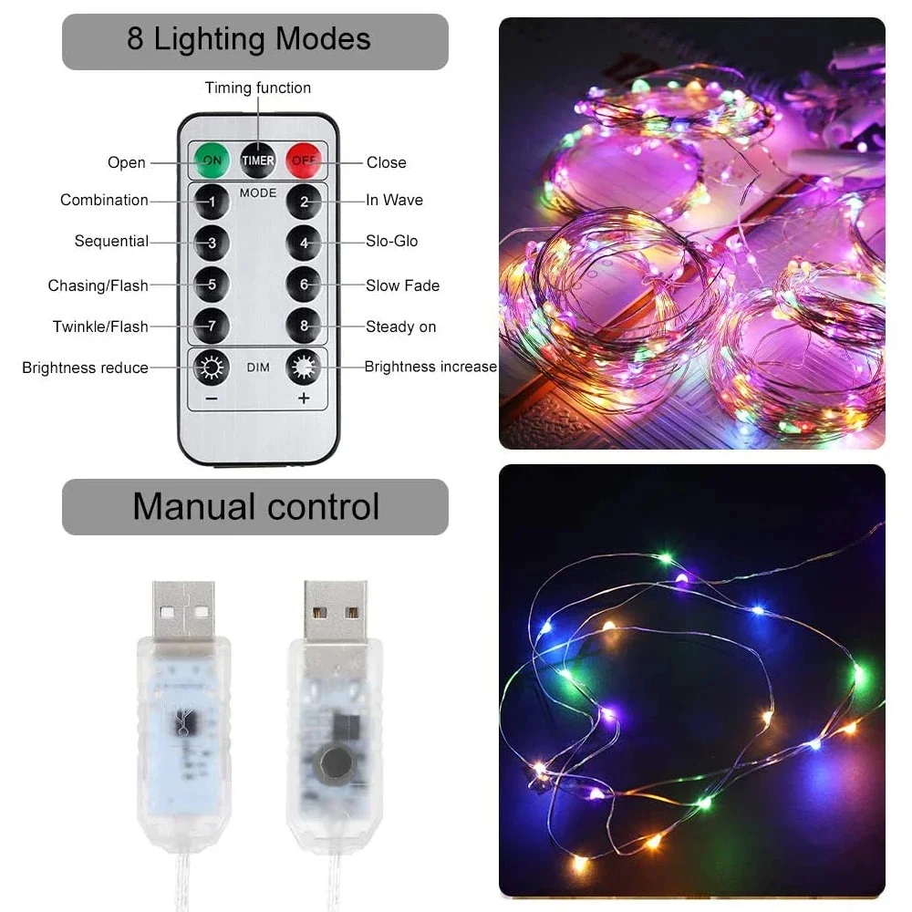 3 Meter LED Curtain Garland on The Window USB String Lights Fairy Festoon Remote Control Christmas Wedding Decorations for Home