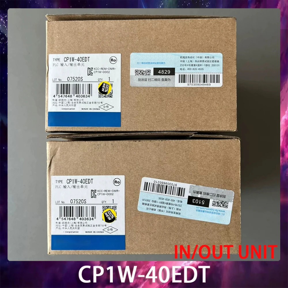 New IN/OUT UNIT CP1W-40EDT Programmable Module PLC