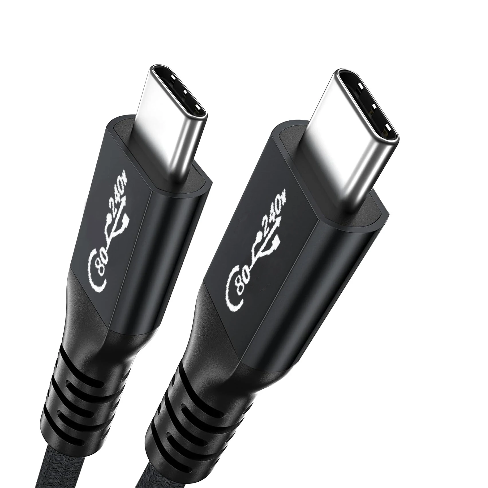 

240W PD Charging USB C Cable Compatible with Thunderbolt3/4 8K/6K Display USB4 80Gbps Data Cable for Macbook, SSD, Docking, Egpu