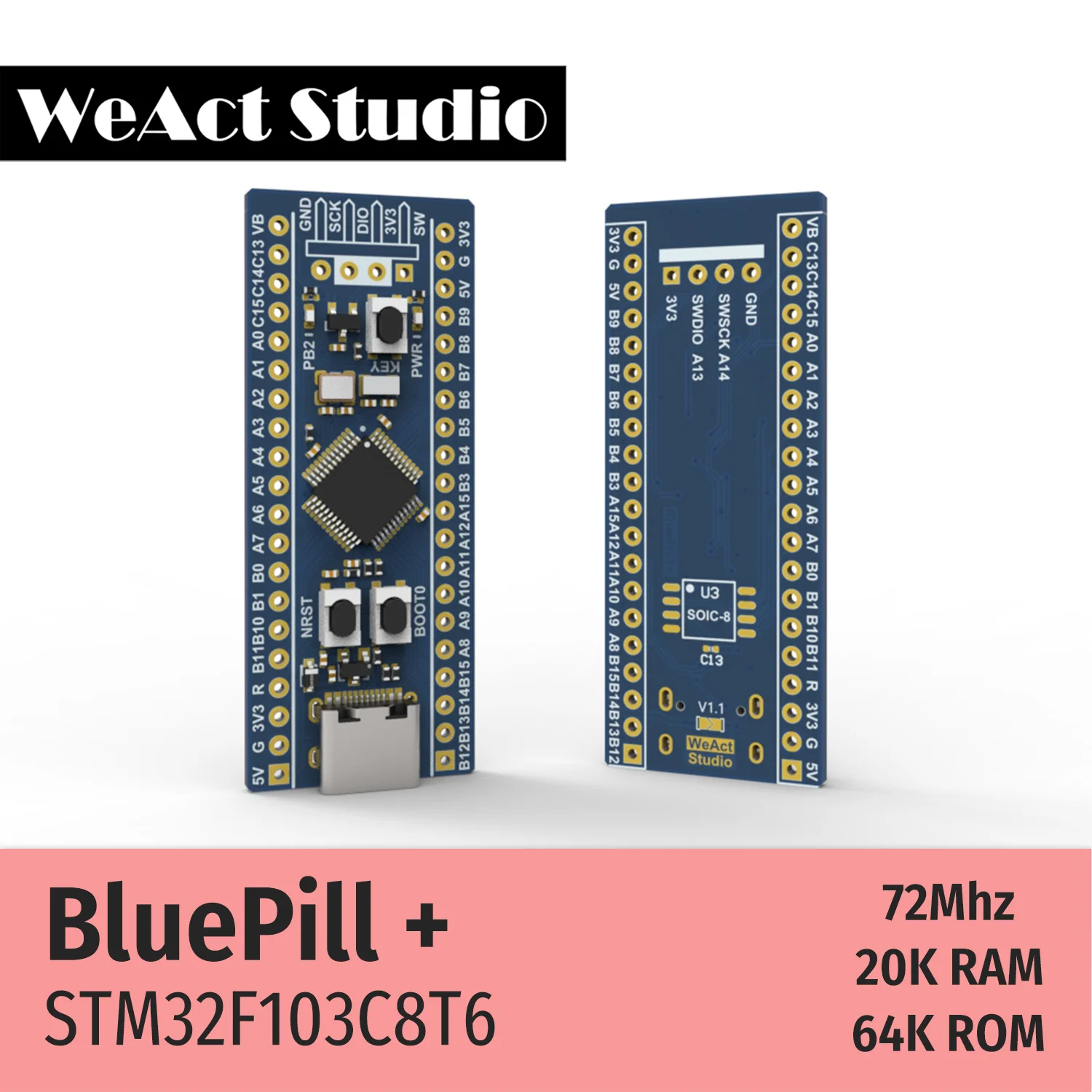 STM32F103C8T6 STM32F1 Core Board Development Board Minimum System Board BluePill ARM